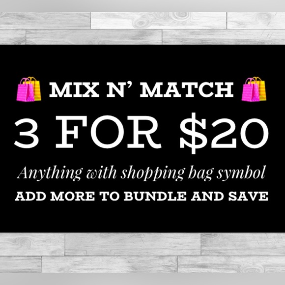 🛍️ symbol = 3 for $20! 🛍️ - Picture 1 of 1